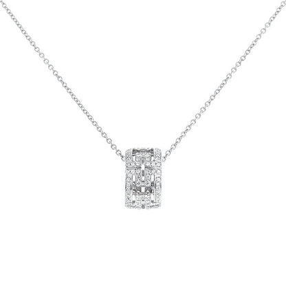 [Glow Muse]PARENTESI NECKLACE SILVER DIAMOND