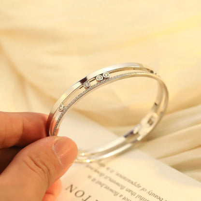 [Glow Muse]Move Romane Diamond Bangle Bracelet