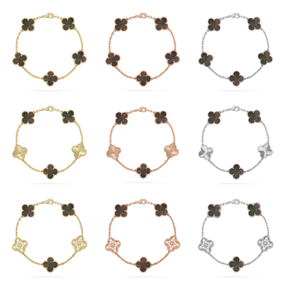 [⭐Glow Muse] CLOVER 5 MOTIF GRAY MOP BRACELET COLLECTION