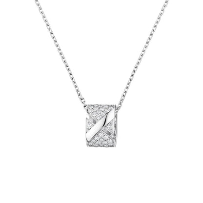 [Glow Muse]LIENS EVIDENCE DIAMOND PAVED NECKLACE