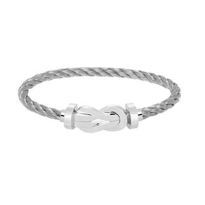 [Glow Muse]CHANCE LARGE 8 FIGURE BUCKLE NO DIAMOND BRACELET SILVER