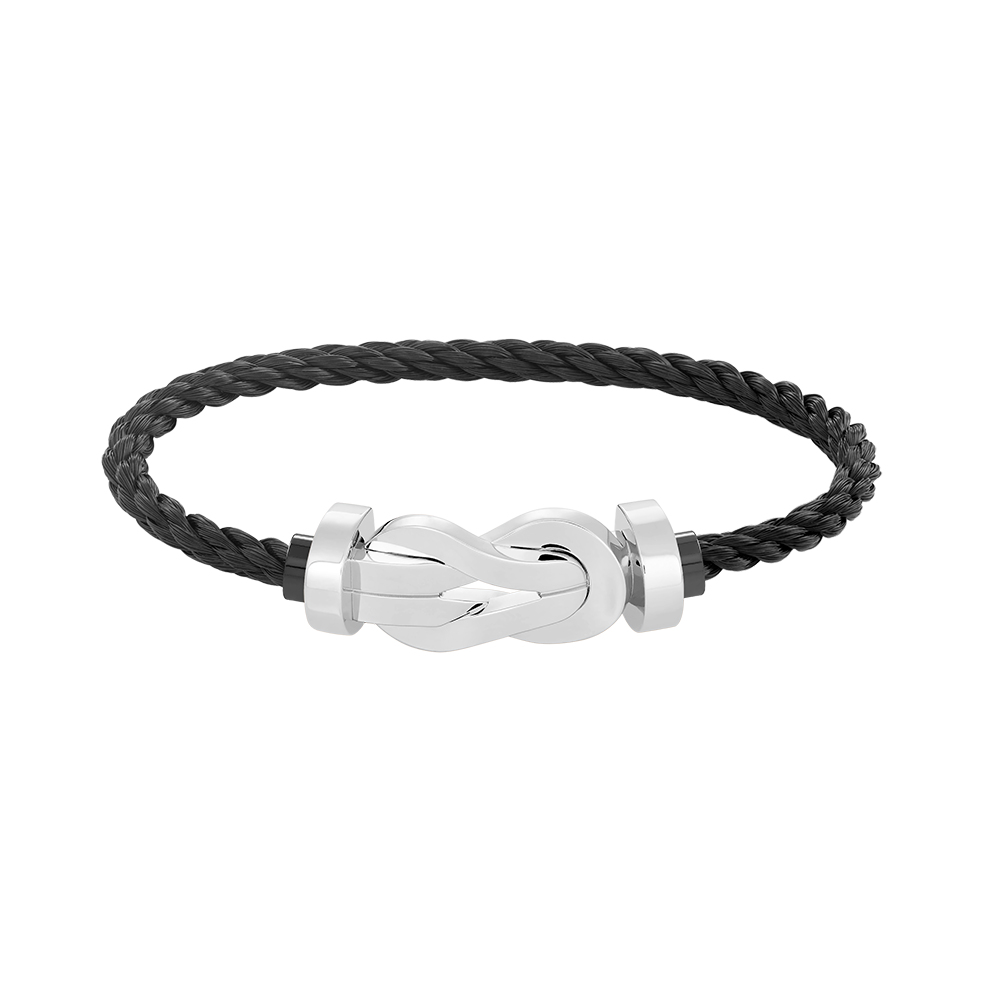 [Glow Muse]CHANCE LARGE 8 FIGURE BUCKLE NO DIAMOND BRACELET SILVER