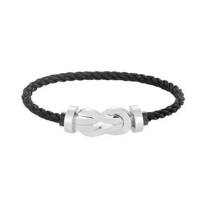 [Glow Muse]CHANCE LARGE 8 FIGURE BUCKLE NO DIAMOND BRACELET SILVER