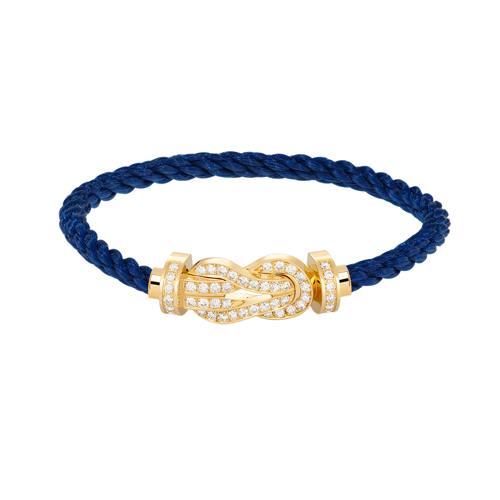 [Glow Muse]CHANCE LARGE 8 FIGURE BUCKLE FULLDIAMOND BRACELET GOLD