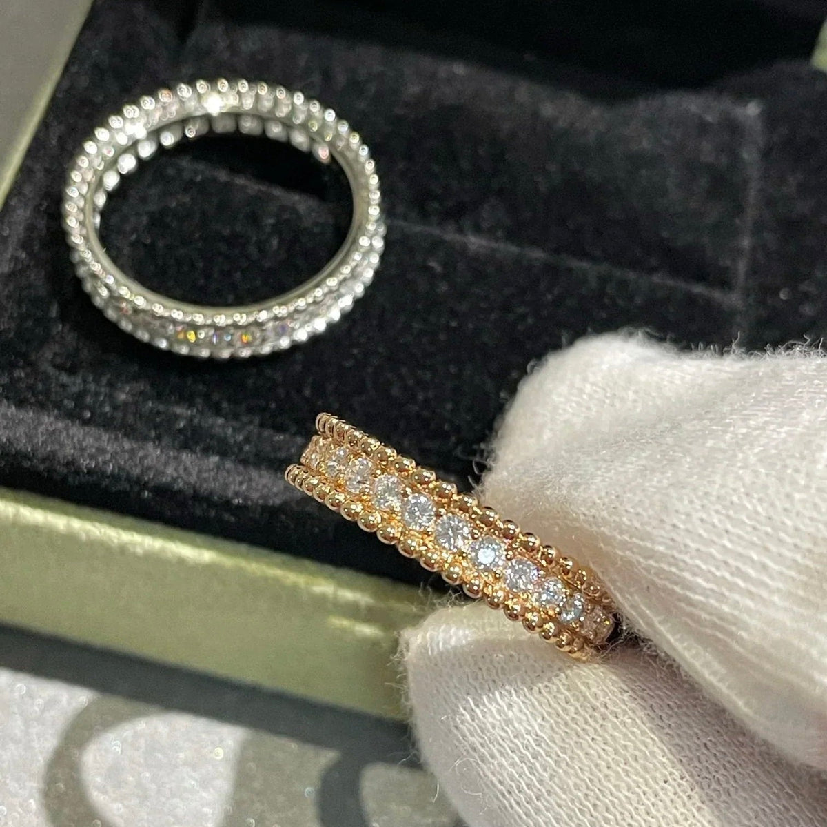 [Glow Muse]PERLEE DIAMOND SILVER RING