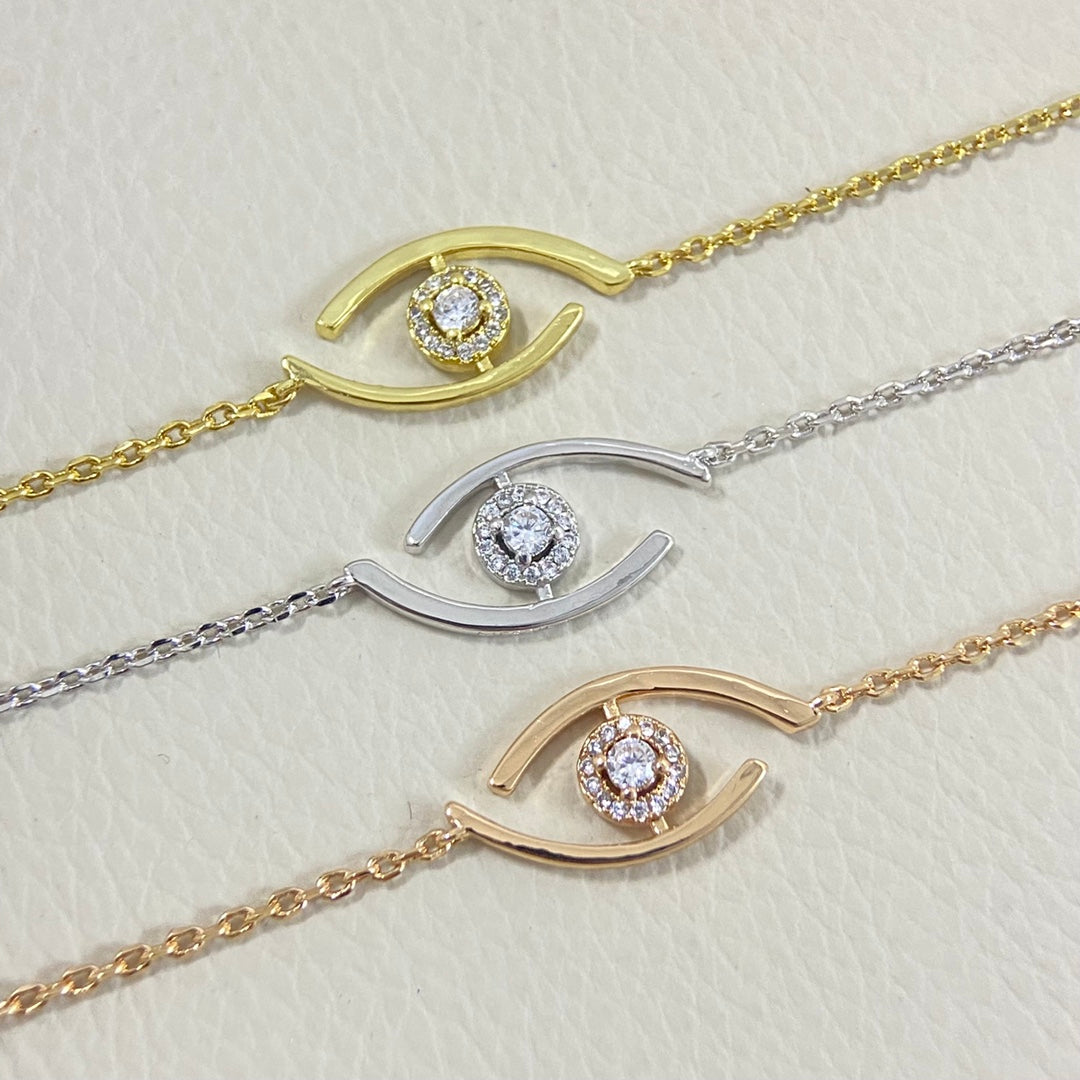[Glow Muse]Demo Eye Pave-Set Diamond Bracelet
