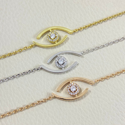 [Glow Muse]Demo Eye Pave-Set Diamond Bracelet