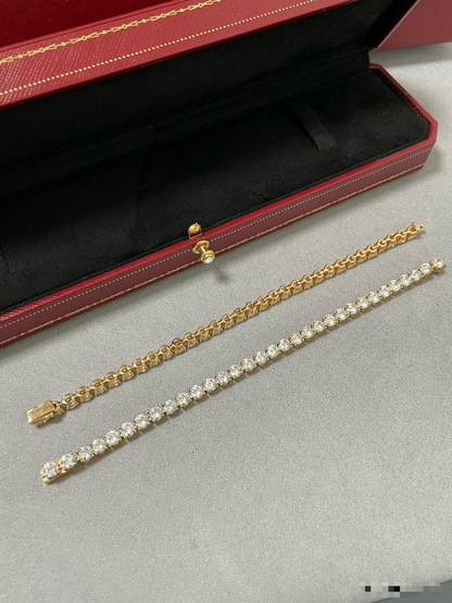 [Glow Muse jewelrys]TENNIS BRACELET WITH FULL DIAMOND SETTING