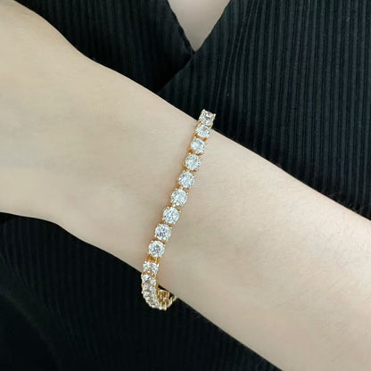 [Glow Muse jewelrys]TENNIS BRACELET WITH FULL DIAMOND SETTING