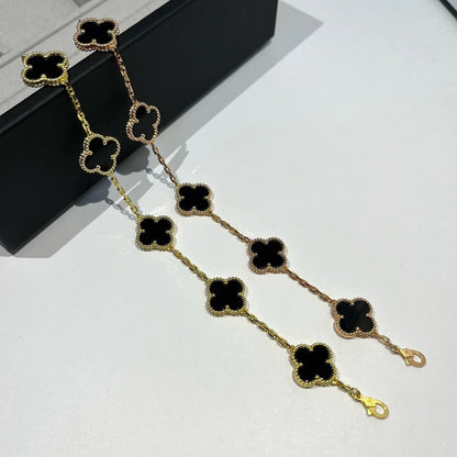 [⭐Glow Muse] CLOVER 5 MOTIF ONYXS BRACELET COLLECTION