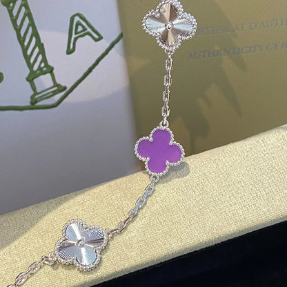 [⭐Glow Muse] CLOVER 5 MOTIF VIOLET BRACELET COLLECTION