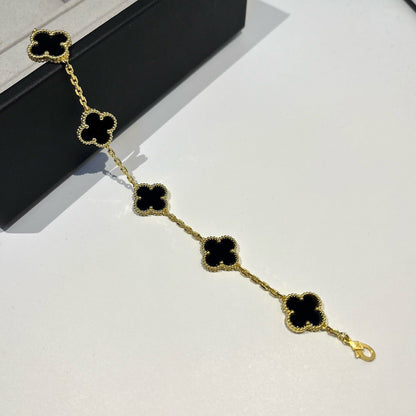 [⭐Glow Muse] CLOVER 5 MOTIF ONYXS BRACELET COLLECTION