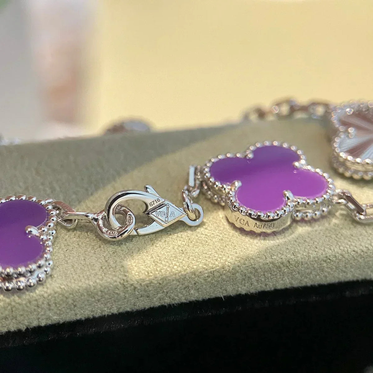 [⭐Glow Muse] CLOVER 5 MOTIF VIOLET BRACELET COLLECTION
