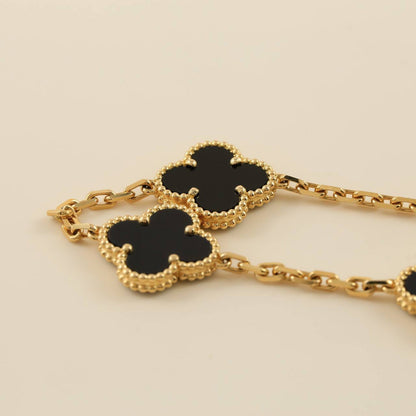[⭐Glow Muse] CLOVER 5 MOTIF ONYXS BRACELET COLLECTION