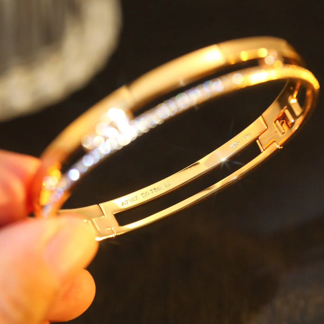 [Glow Muse]Move Romane Diamond Bangle Bracelet