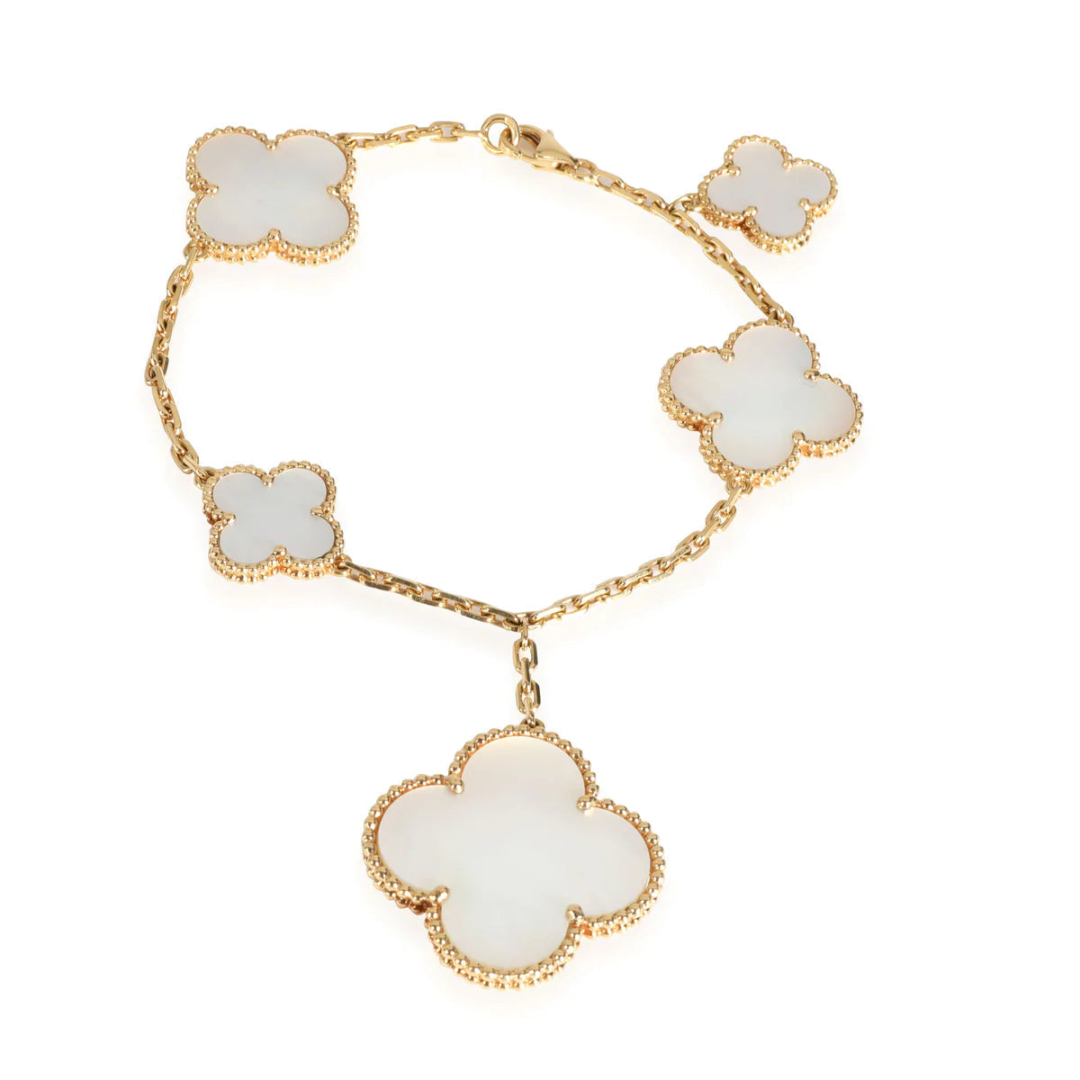 [Glow Muse]MAGIC CLOVER MOP GOLD BRACELET 5 MOTIFS