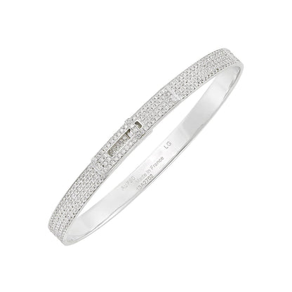 [Glow Muse]HM KELLY BRACELET IN SILVER AND FULL PAVE DIAMOND