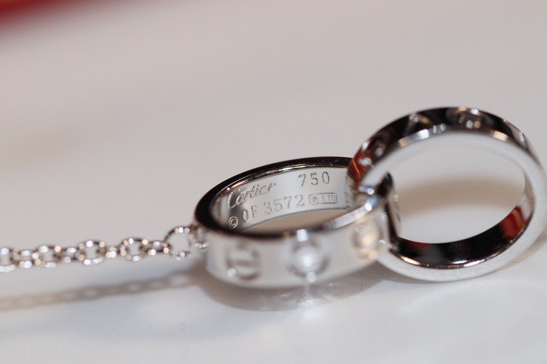 [Glow Muse]LOVE NECKLACE PINK GOLD AND SILVER
