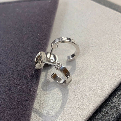 [Glow Muse]LOVE EARRINGS 2.65MM SILVER