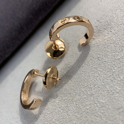 [Glow Muse]LOVE EARRINGS 2.65MM PINK GOLD