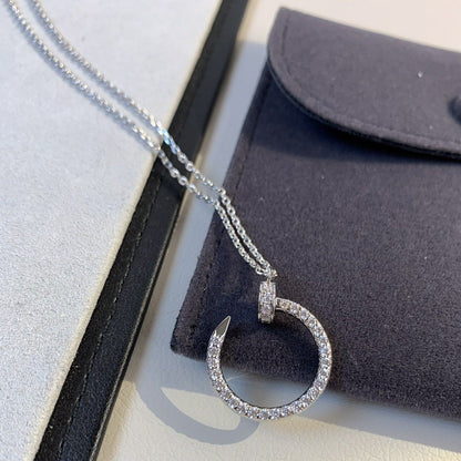 [Glow Muse]JUSTE NECKLACE SILVER DIAMONDS