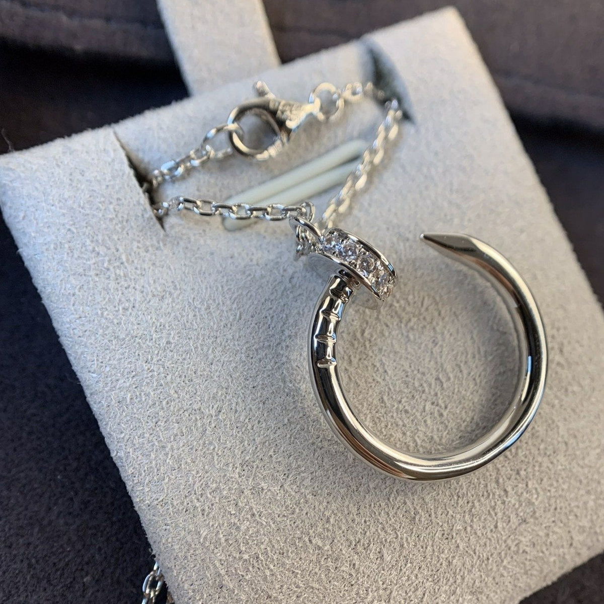 [Glow Muse]JUSTE NECKLACE SILVER DIAMONDS