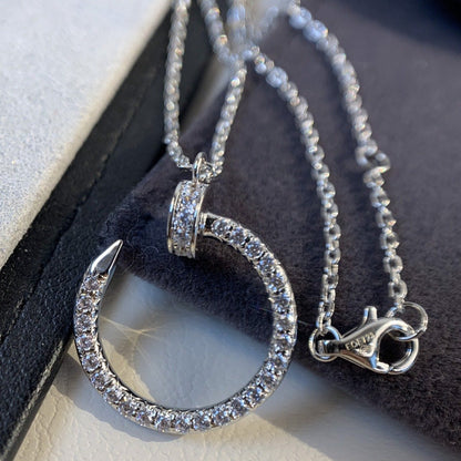 [Glow Muse]JUSTE NECKLACE SILVER DIAMONDS