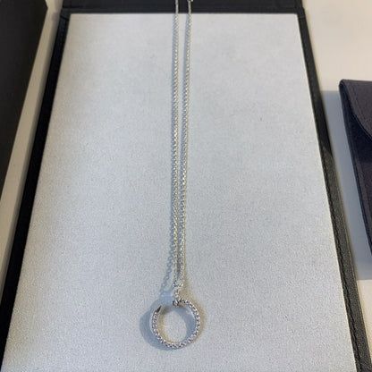 [Glow Muse]JUSTE NECKLACE SILVER DIAMONDS