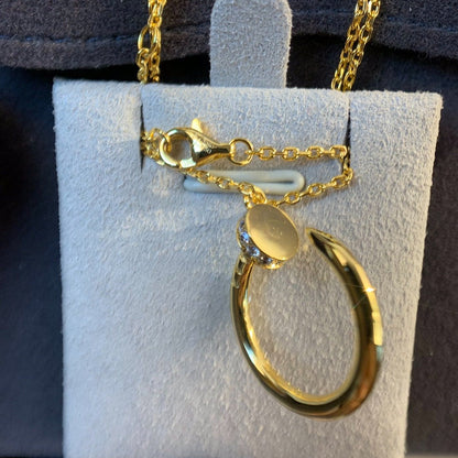 [Glow Muse]JUSTE NECKLACE GOLD DIAMONDS