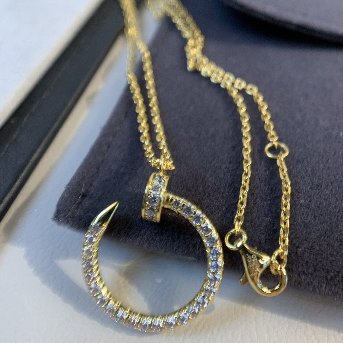 [Glow Muse]JUSTE NECKLACE GOLD DIAMONDS