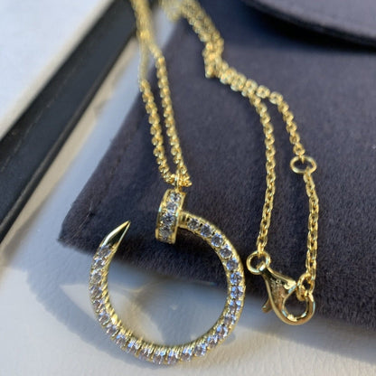 [Glow Muse]JUSTE NECKLACE GOLD DIAMONDS
