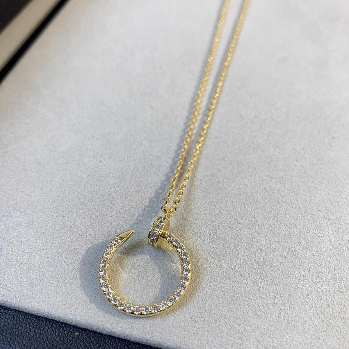 [Glow Muse]JUSTE NECKLACE GOLD DIAMONDS