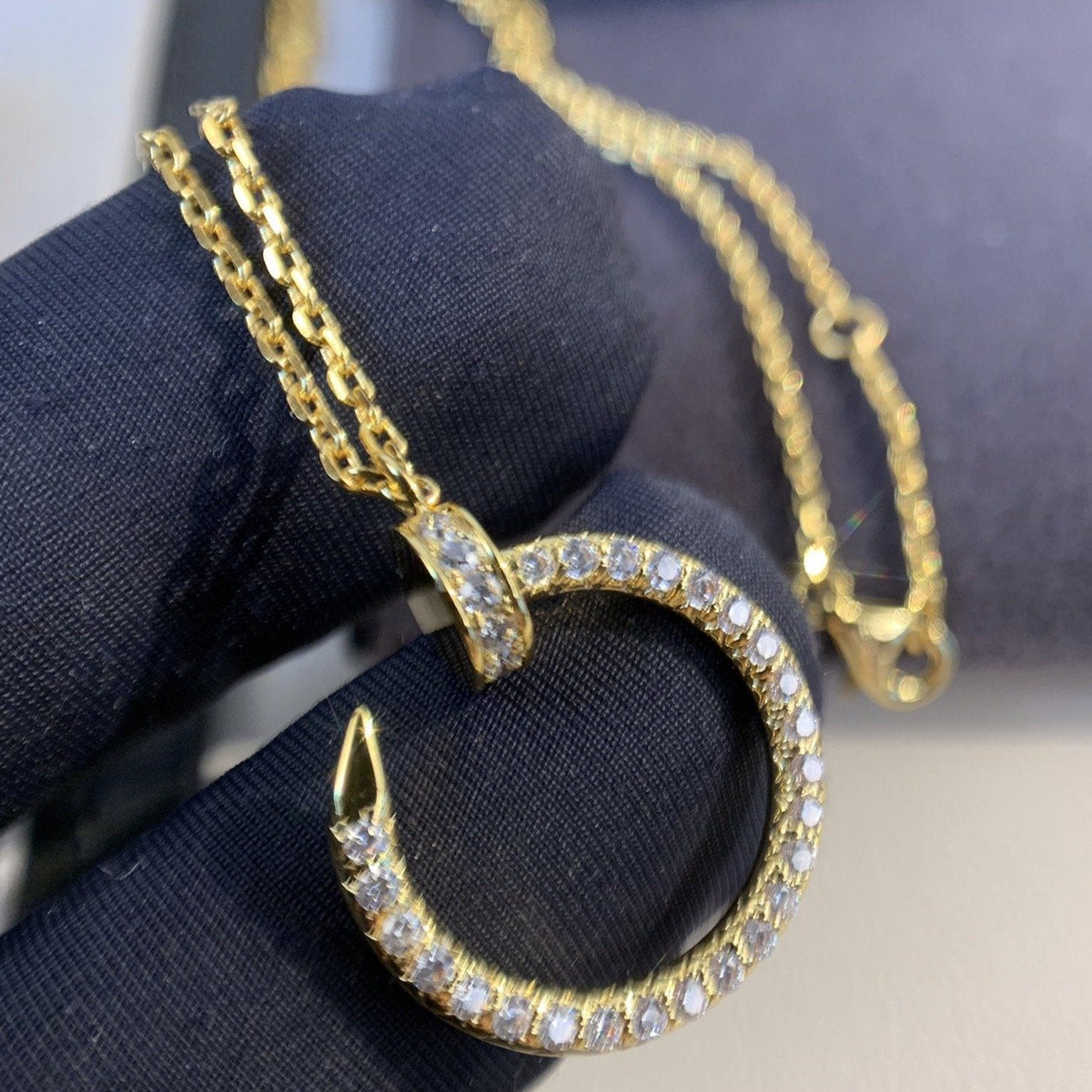 [Glow Muse]JUSTE NECKLACE GOLD DIAMONDS
