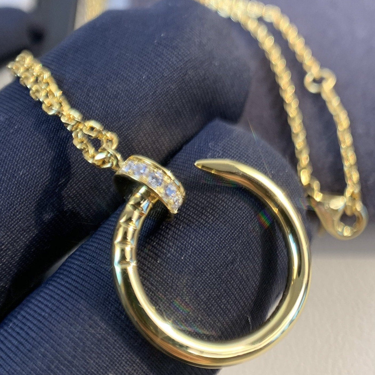 [Glow Muse]JUSTE NECKLACE GOLD DIAMONDS