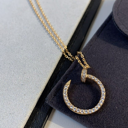 [Glow Muse]JUSTE NECKLACE PINK GOLD DIAMONDS