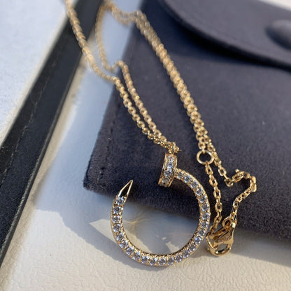 [Glow Muse]JUSTE NECKLACE PINK GOLD DIAMONDS