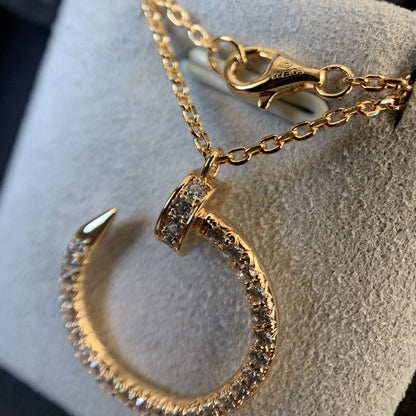 [Glow Muse]JUSTE NECKLACE PINK GOLD DIAMONDS