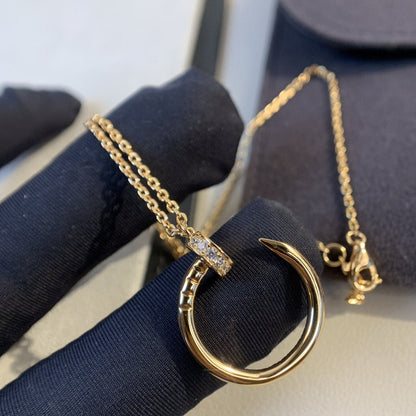 [Glow Muse]JUSTE NECKLACE PINK GOLD DIAMONDS