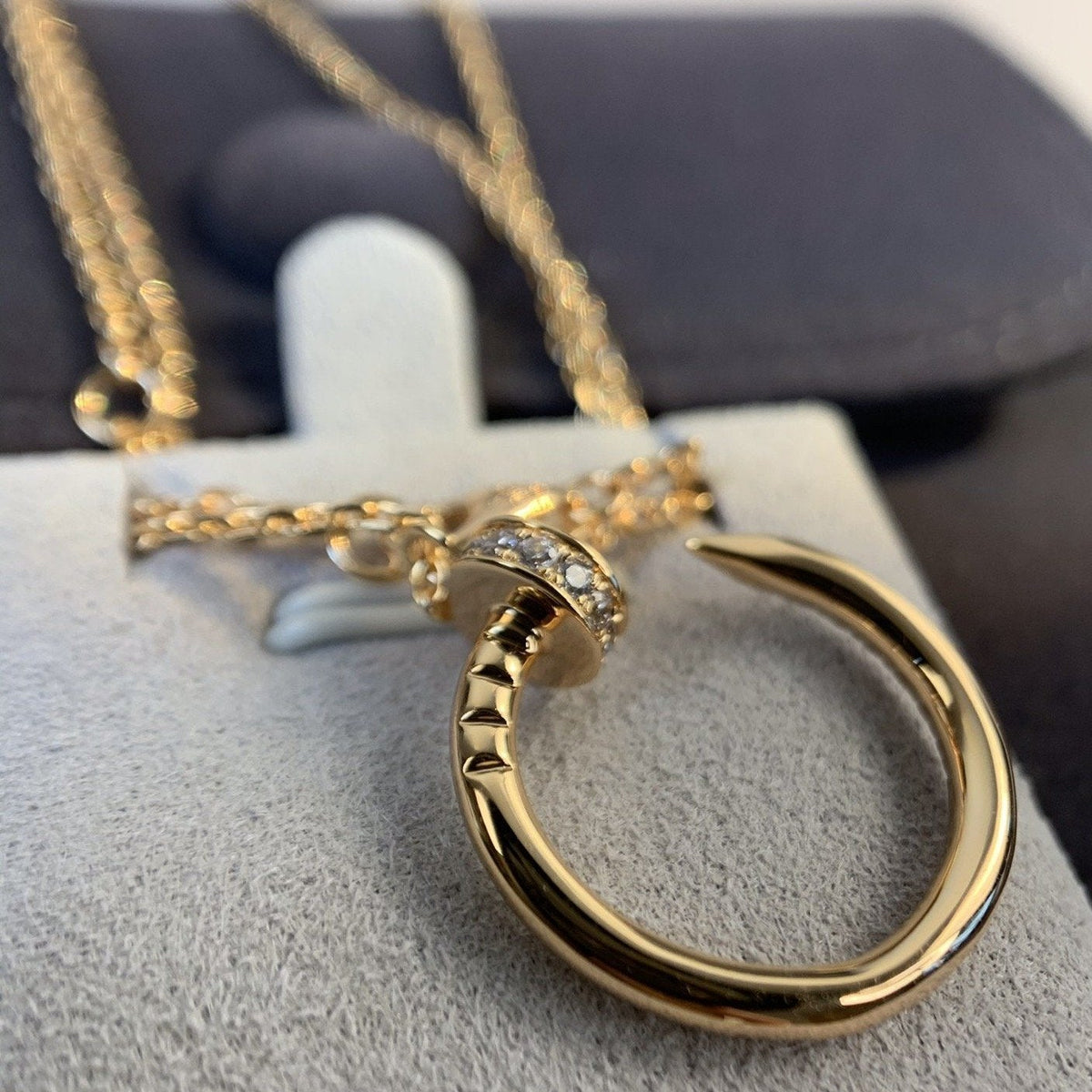 [Glow Muse]JUSTE NECKLACE PINK GOLD DIAMONDS