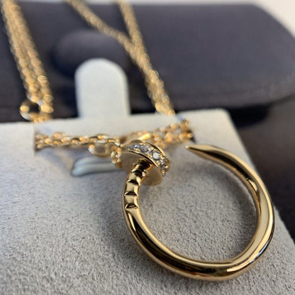 [Glow Muse]JUSTE NECKLACE PINK GOLD DIAMONDS