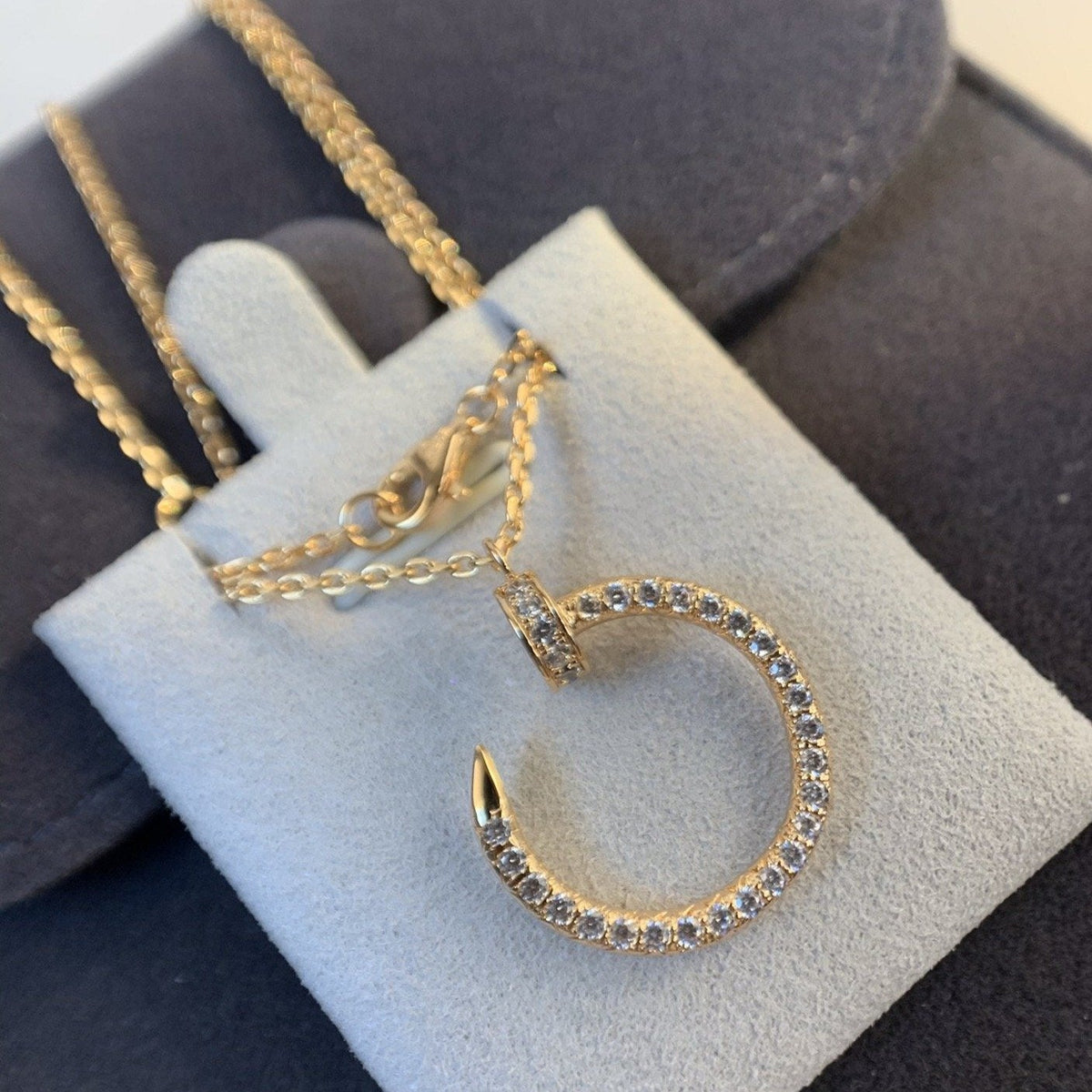 [Glow Muse]JUSTE NECKLACE PINK GOLD DIAMONDS