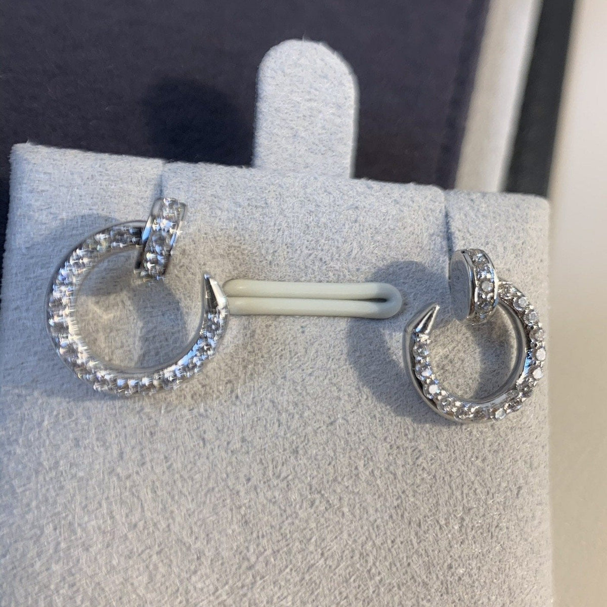 [Glow Muse]JUSTE EARRINGS SILVER DIAMONDS