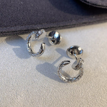[Glow Muse]JUSTE EARRINGS SILVER DIAMONDS