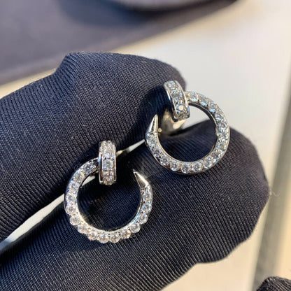 [Glow Muse]JUSTE EARRINGS SILVER DIAMONDS