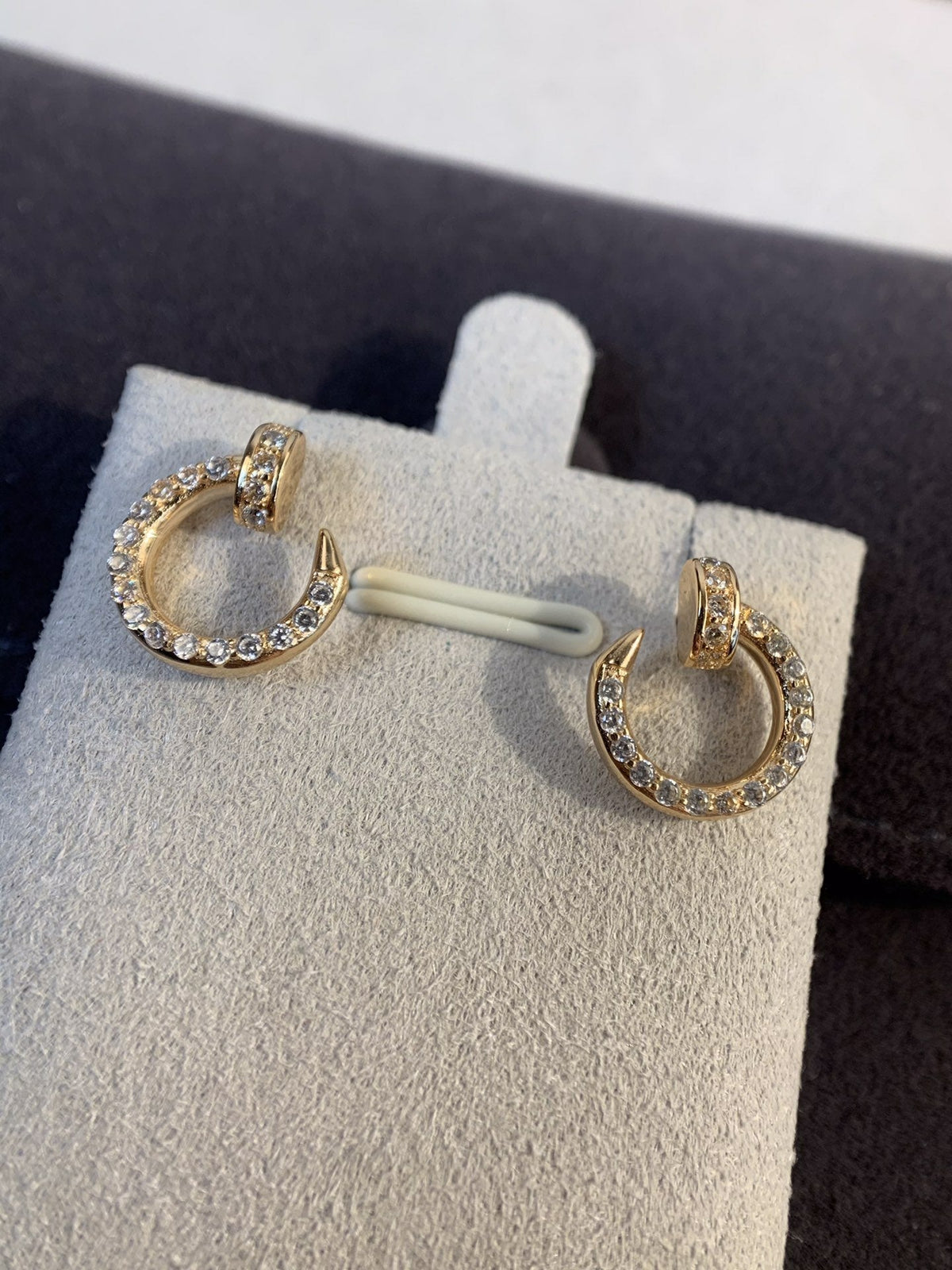 [Glow Muse]JUSTE EARRINGS GOLD DIAMONDS