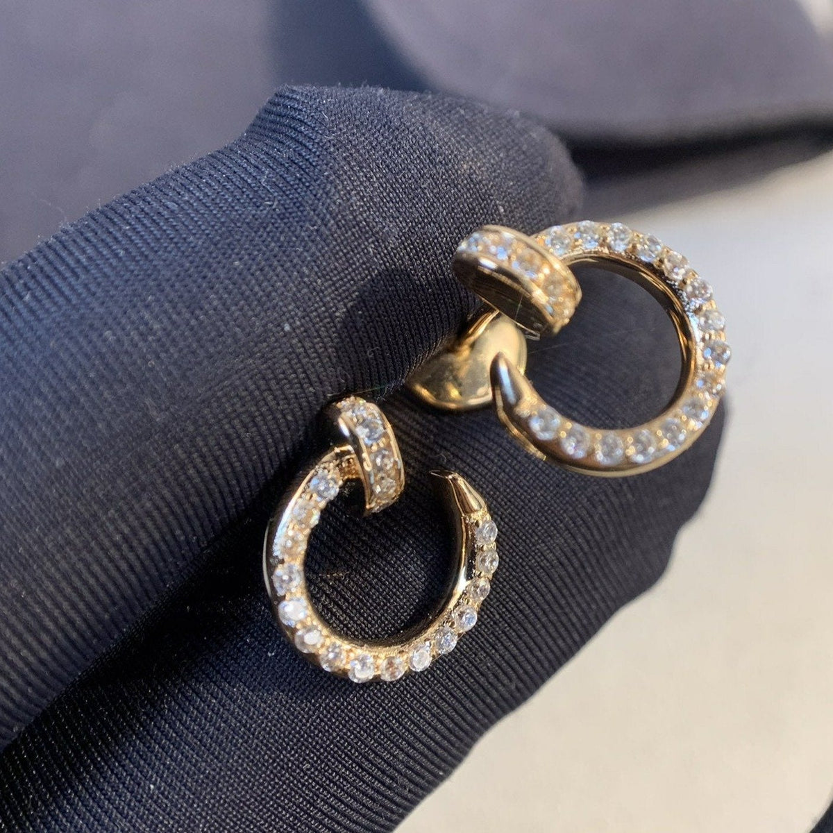 [Glow Muse]JUSTE EARRINGS GOLD DIAMONDS