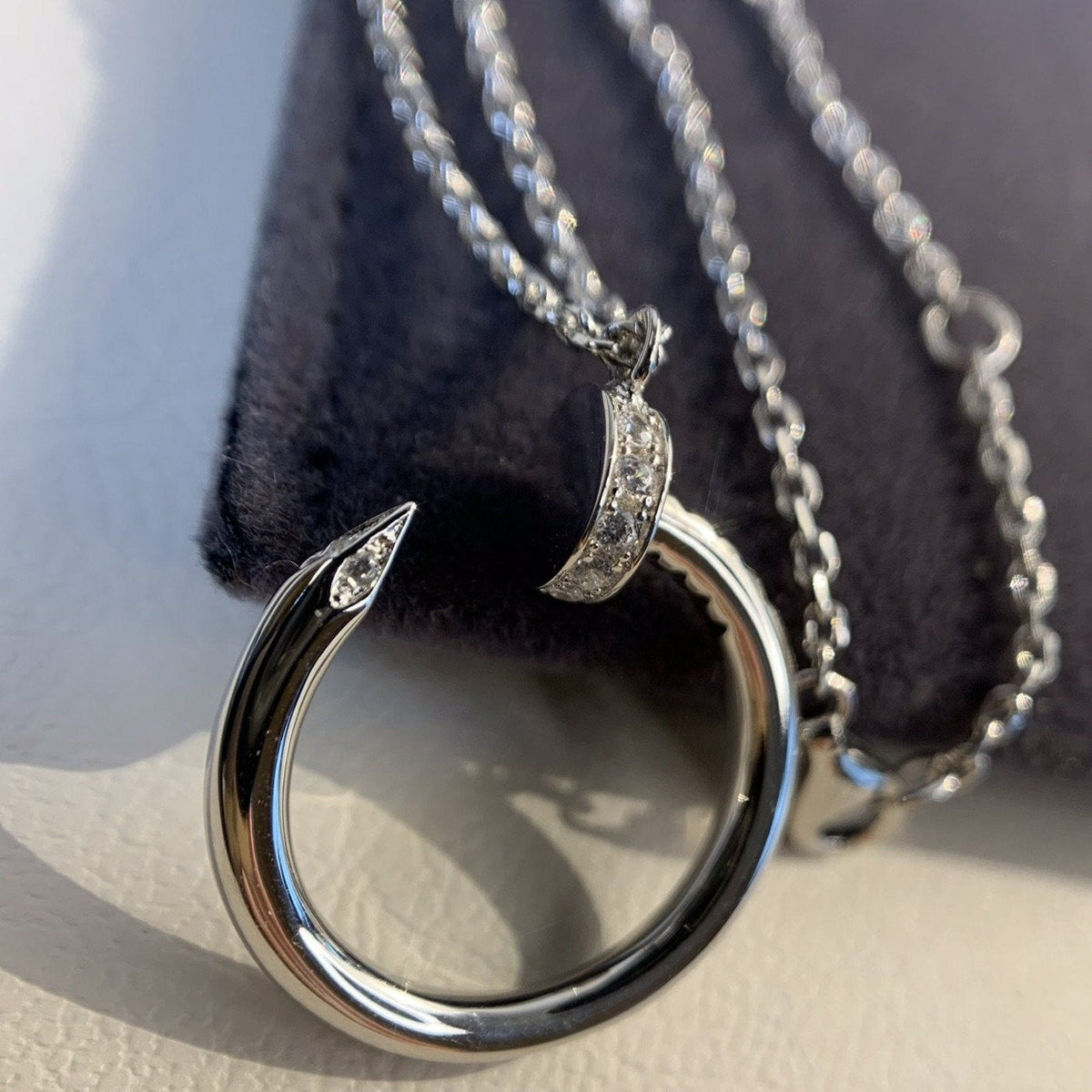 [Glow Muse]JUSTE NECKLACE SILVER
