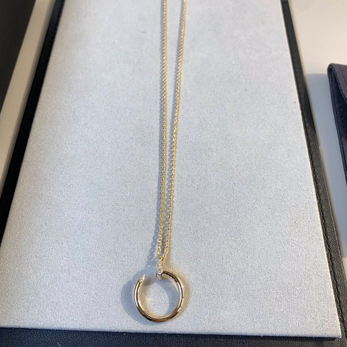 [Glow Muse]JUSTE NECKLACE PINK GOLD