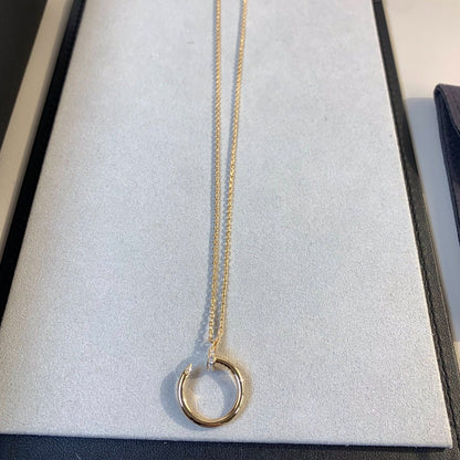 [Glow Muse]JUSTE NECKLACE PINK GOLD
