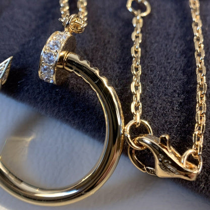 [Glow Muse]JUSTE NECKLACE PINK GOLD